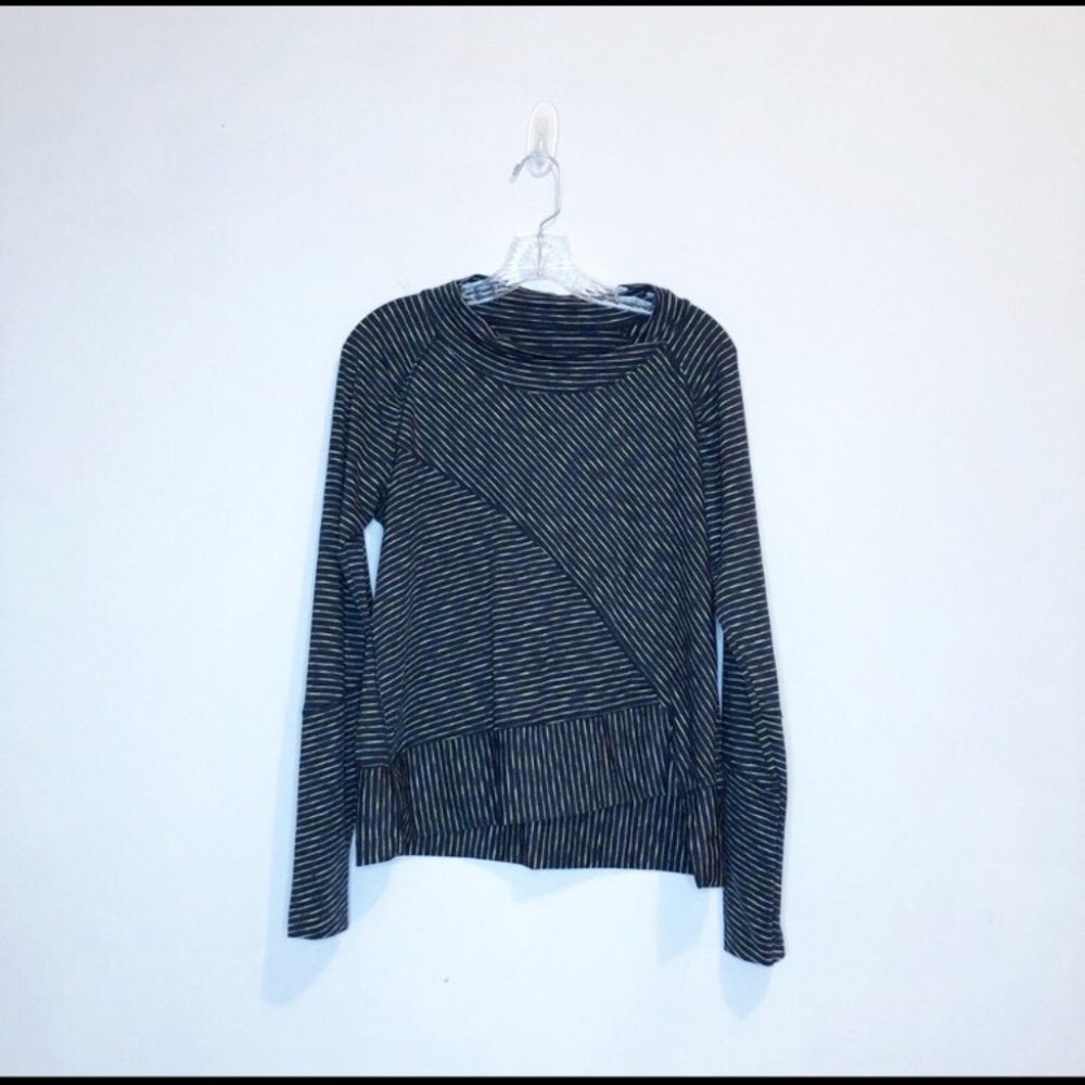 Prana Black and Multi-Colored Stripe Athle…